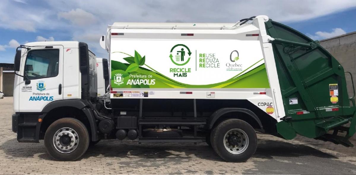 Caminhão de lixo quebec ambiental anápolis